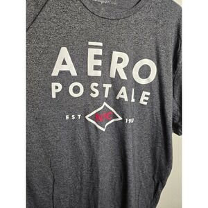 AEROPOSTALE Graphic T-Shirt Short Sleeve Casual Top Heather Gray Size‎ 2X